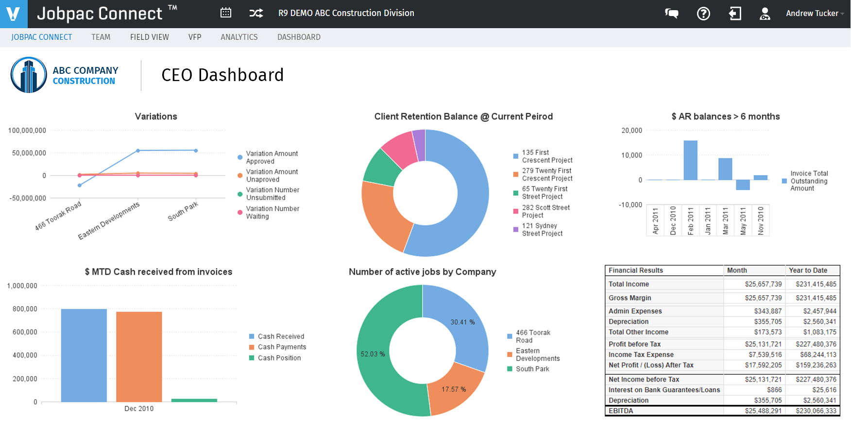 screenshot of Jobpac Connect